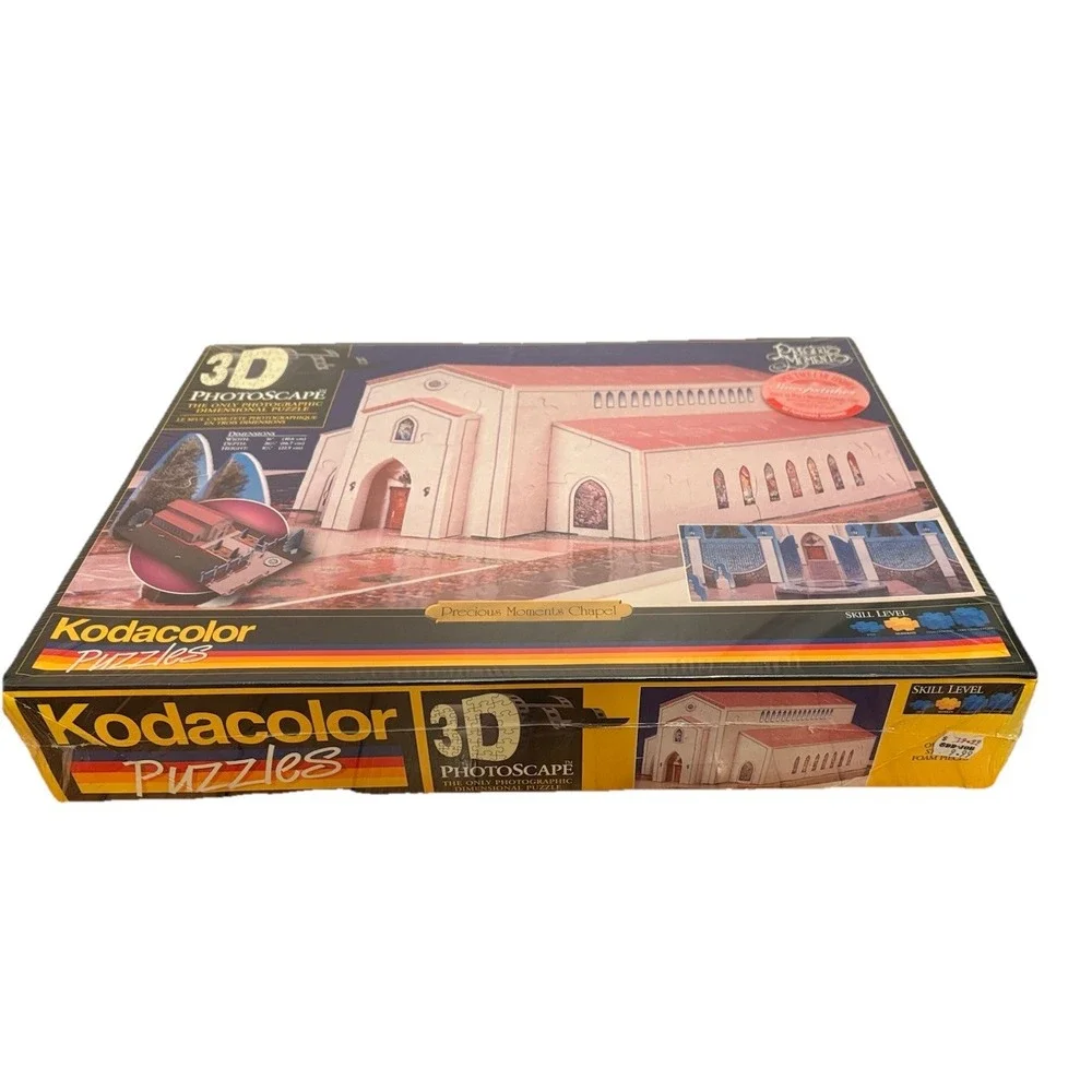 3D Photoscape Precious Moments Chapel Puzzle 1998 RoseArt Kodacolor‎ New